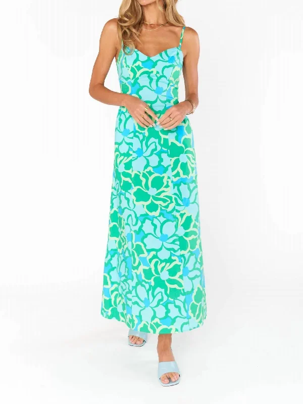 Year-End Sale Allegra Midi Dress In Turquoise