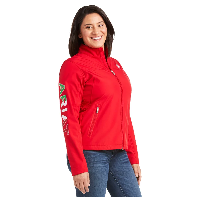 One-DAY Sale Women's Ariat  Classic Team Softshell MEXICO Jacket 10033526