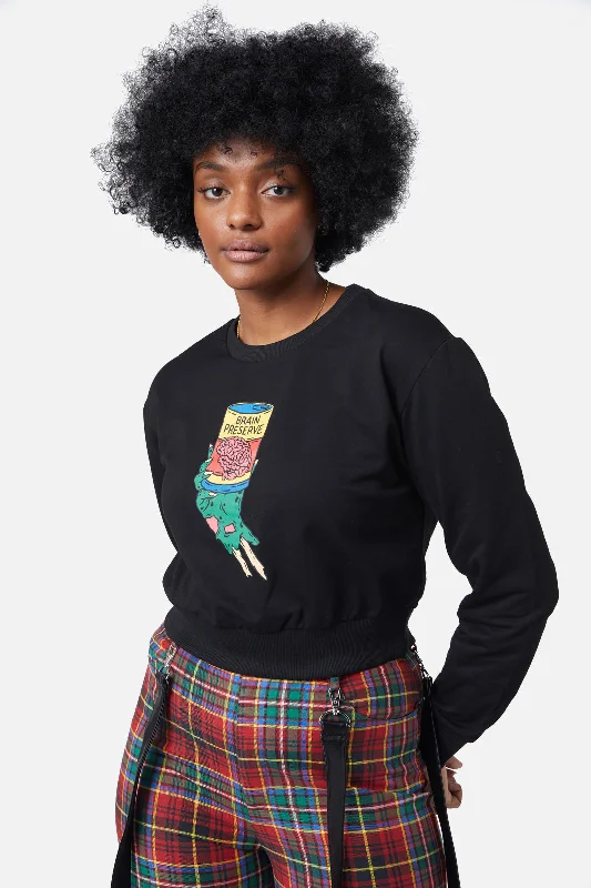 Final Markdown Brainz Boxy Crop Sweater