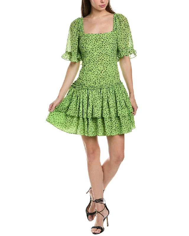 Price Smash GANNI Tiered Mini Dress