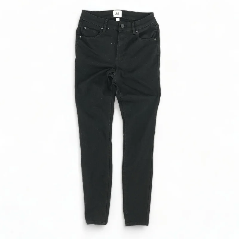 Instant Discount Black Solid High Rise Skinny Leg Jeans