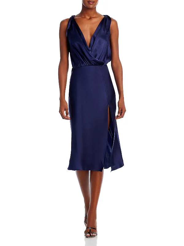 Bargain Prices Womens Silk Midi Slip Dress