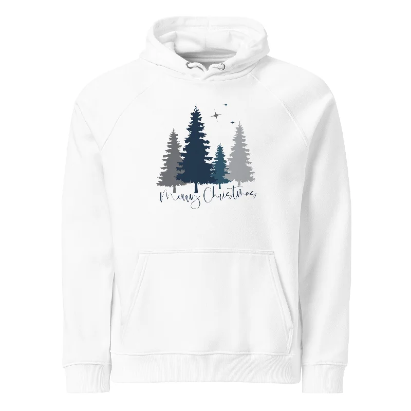 Value Deals Merry Christmas Tree Graphic Women Eco Raglan Hoodie
