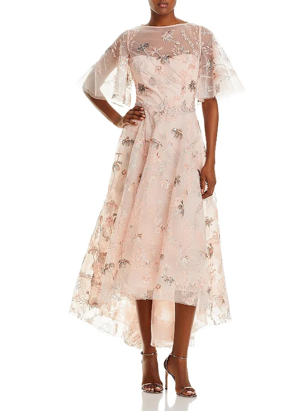 Online Only Womens Long Sequined Maxi Dress