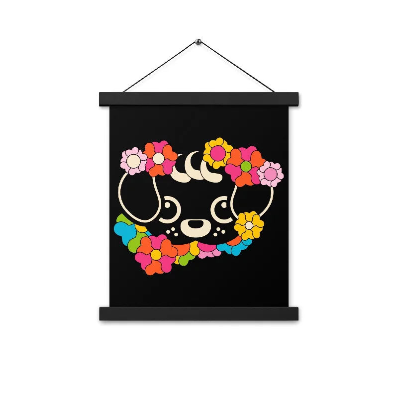 Deep Discounts FUNKYPUP black - Poster with wooden hangers