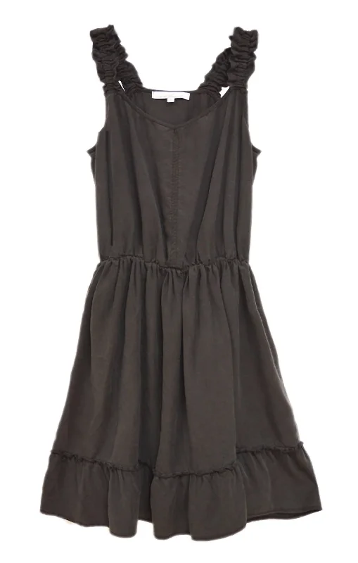 Discount Days Women's Ruffle Strap Dress In Black