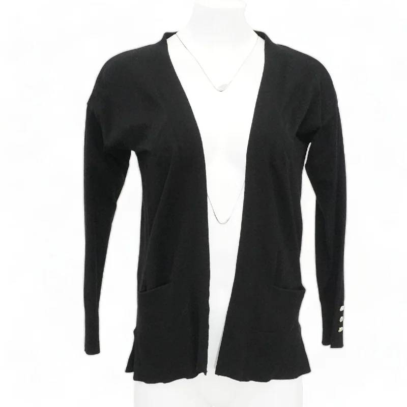 Stock Up and Save Black Solid Cardigan Sweater