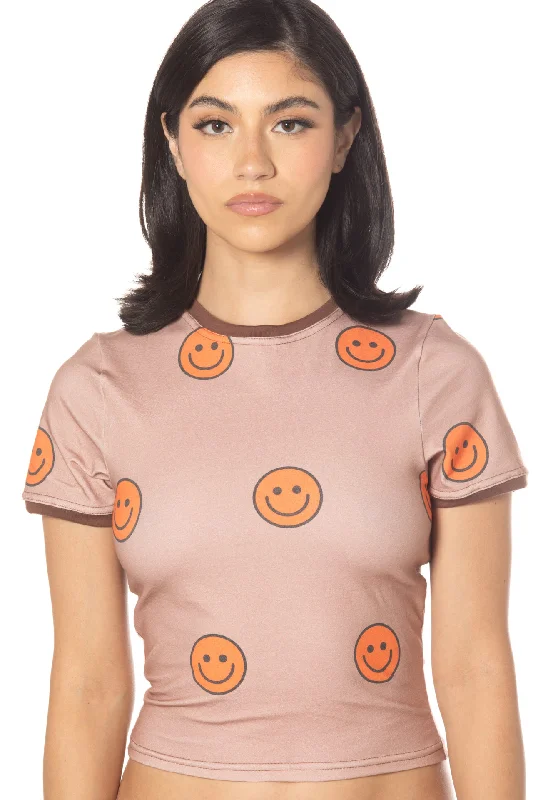 Major Savings Rts Smiley baby tee