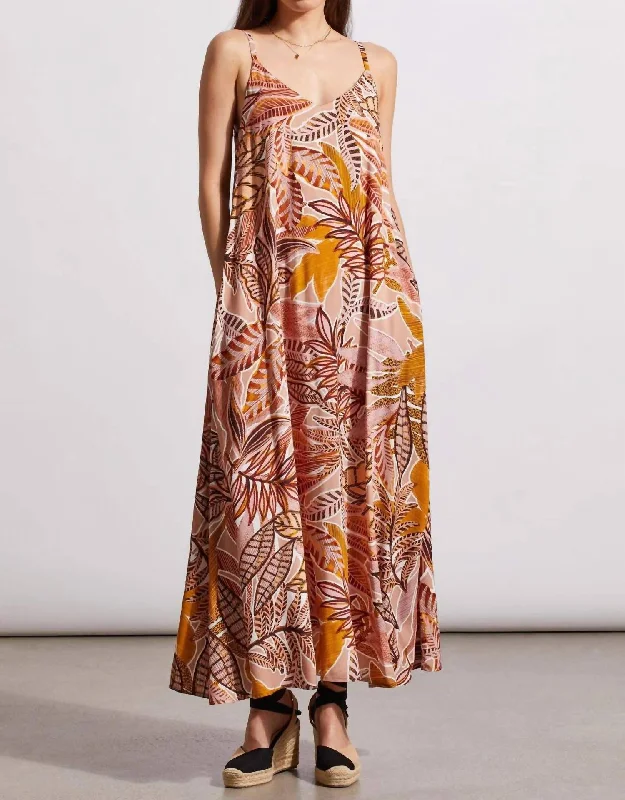 Early Bird Discount Maxi Flowy Dress In Pink Multi