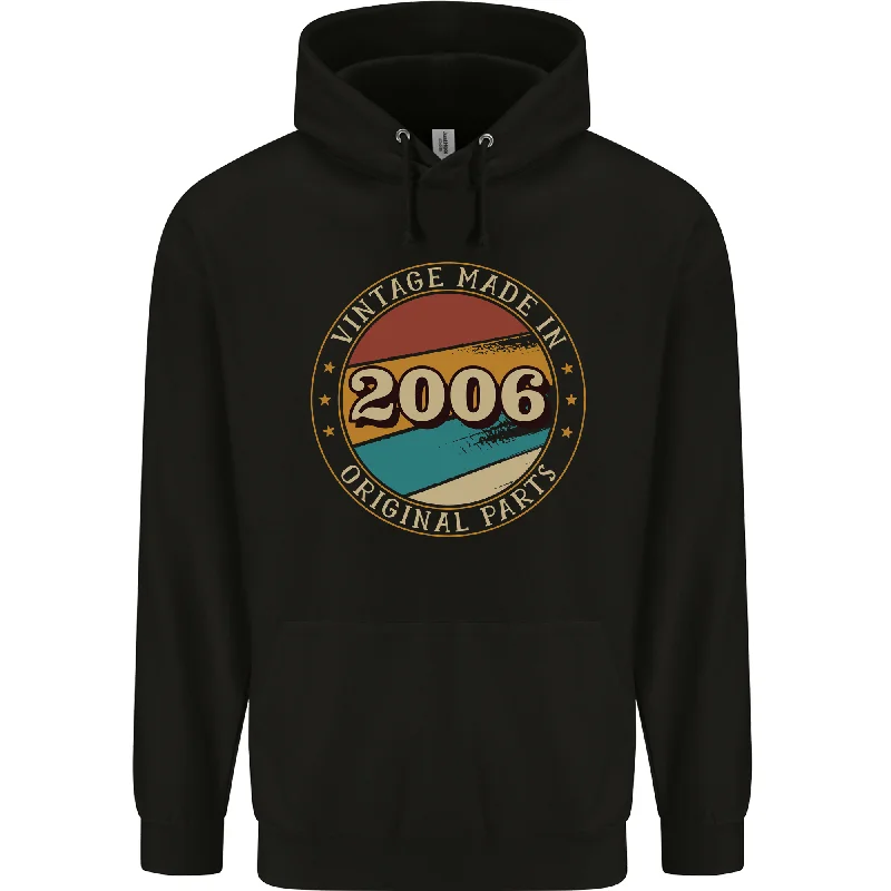 Stock Clearance 18th Birthday  Vintage Made In 2006 Mens 80% Cotton Hoodie