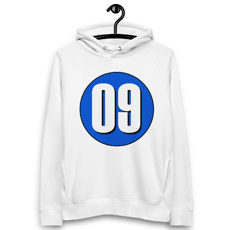 Deal Alert Unisex pullover hoodie: White on Periwinkle 09