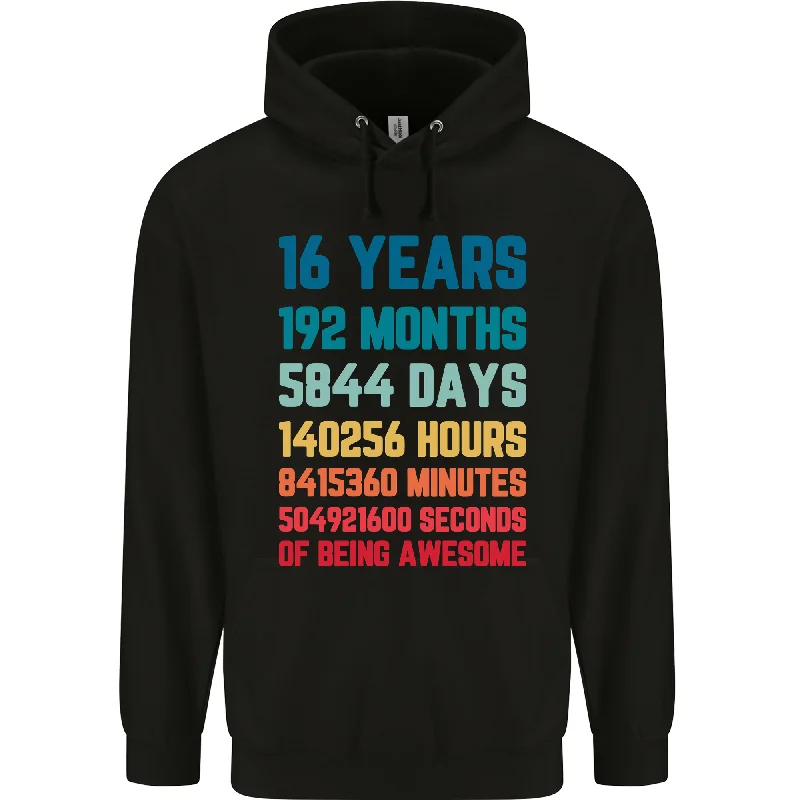 Price Reduction 16th Birthday 16 Year Old Mens 80% Cotton Hoodie