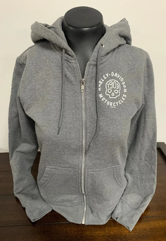 Big Discounts 1903 Skull Ladies Zip Up Hoodie