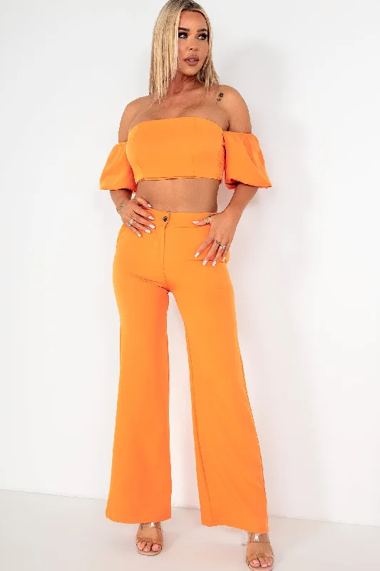 Price Drop Delta Orange Trouser Co Ord