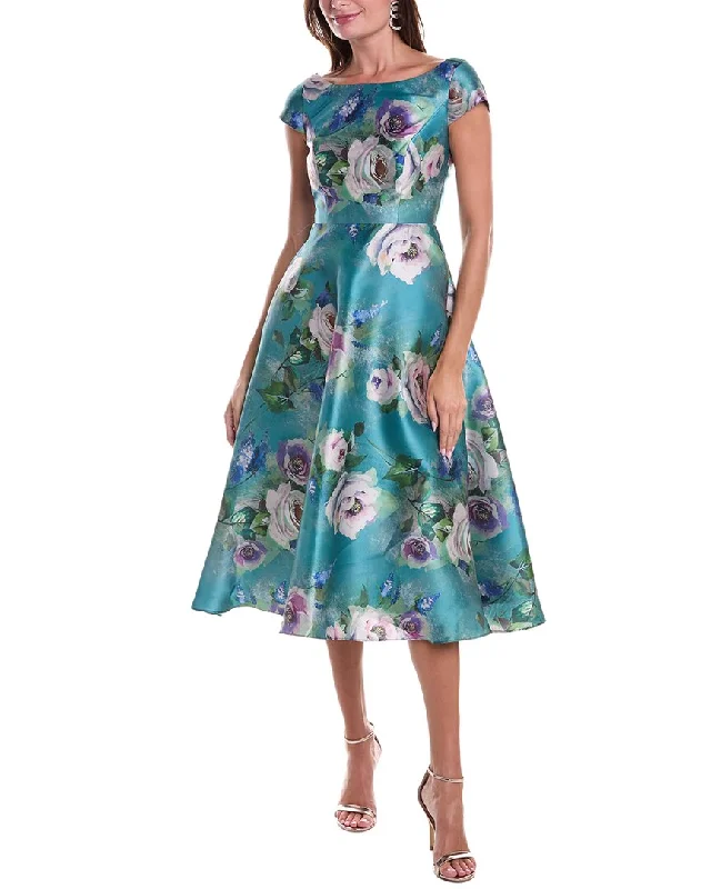 Mega Sale Theia Paula Mikado Tea Length Dress