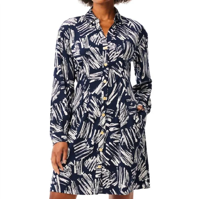 Price Drop Alert Sweet Strokes Live In Dress In Indigo Multi