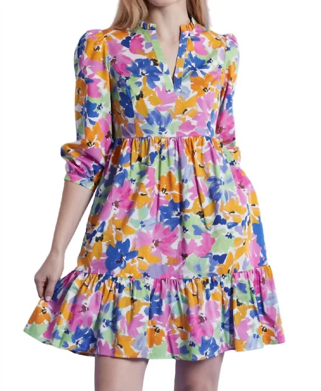 Bargain Bin Karlie Monet Dress In Pink Multi
