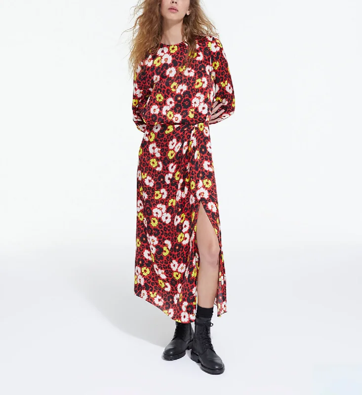 Deal Frenzy Floral Print Long Dress
