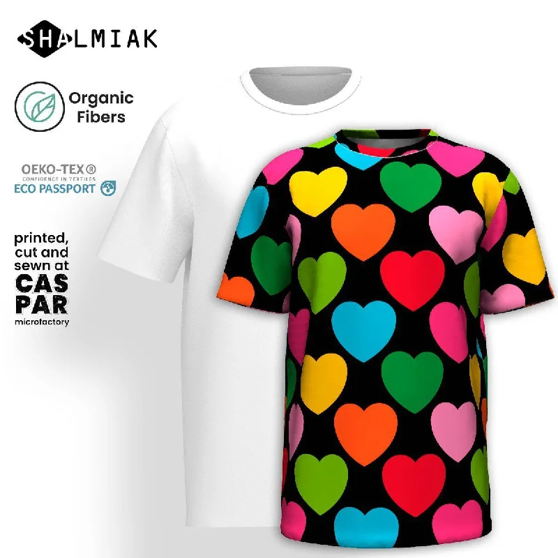 Holiday Sale ELLIE LOVE mix black - T-shirt  (organic cotton)