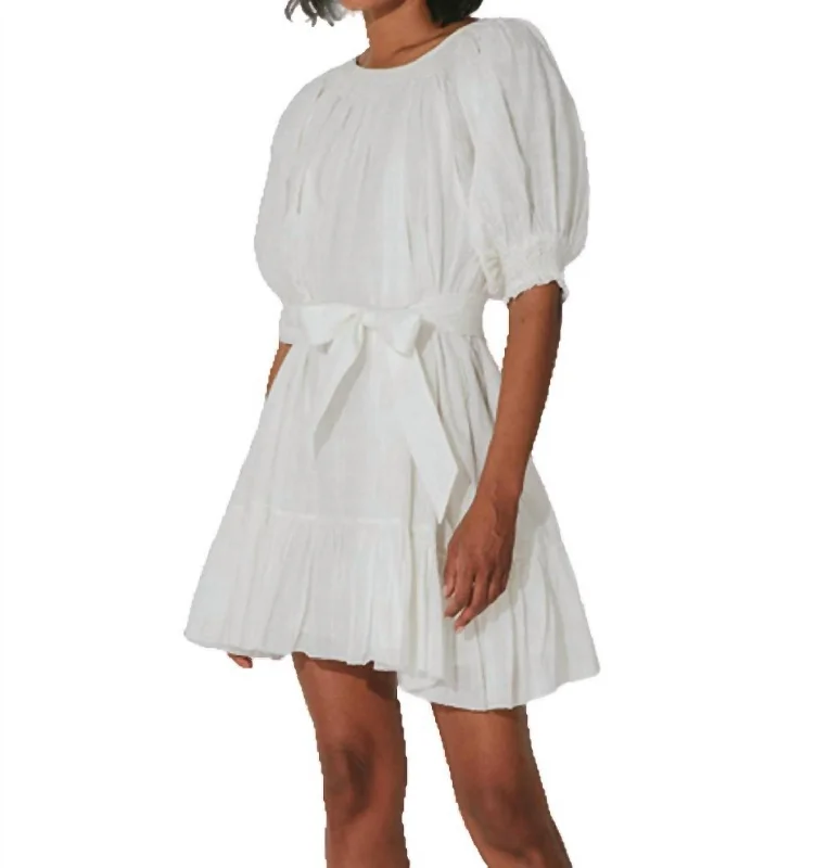Blowout Sale Ada Mini Dress In Ivory