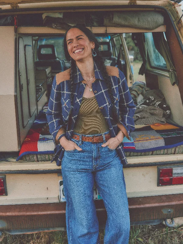 YEAR-End Sale Daly Shirt - Navy Olivia Plaid