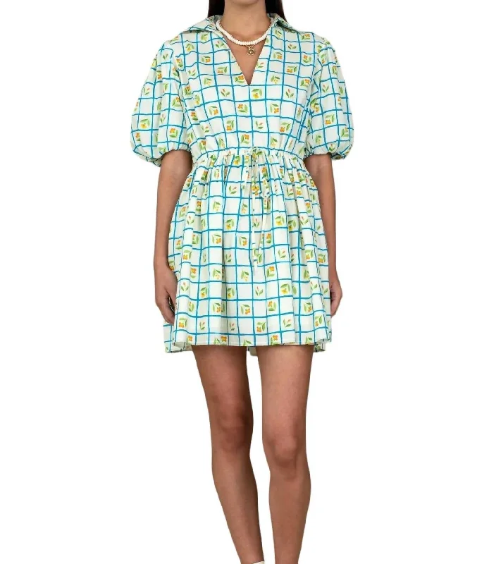 Epic Deals Daphne Mini Dress In Trellis